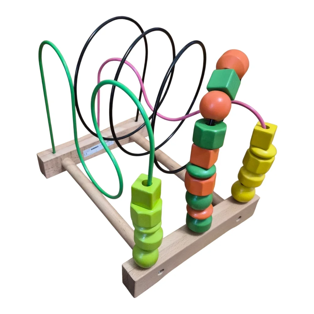 IKEA MULA Wooden Bead Rollercoaster